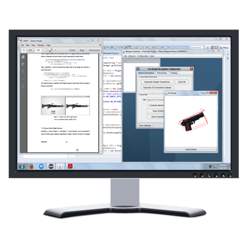 An Illustration for Unusual Activity Detection using CCTV Streams with emphasis on Firearm Detection (Final Year Thesis)