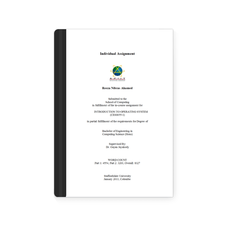 An illustration of Induvidual Assignment for Introduction to Operating Systems